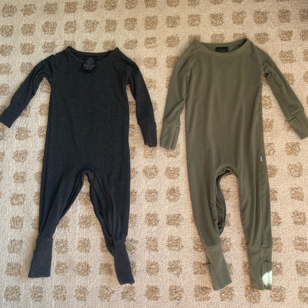 Little Sleepies Kids Pajamas - Black and Green